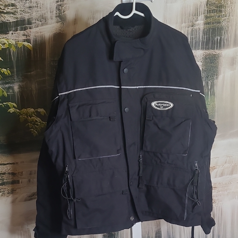 Fox Racing Outrider Mens XL black riding racing long sleeve heavy jacket